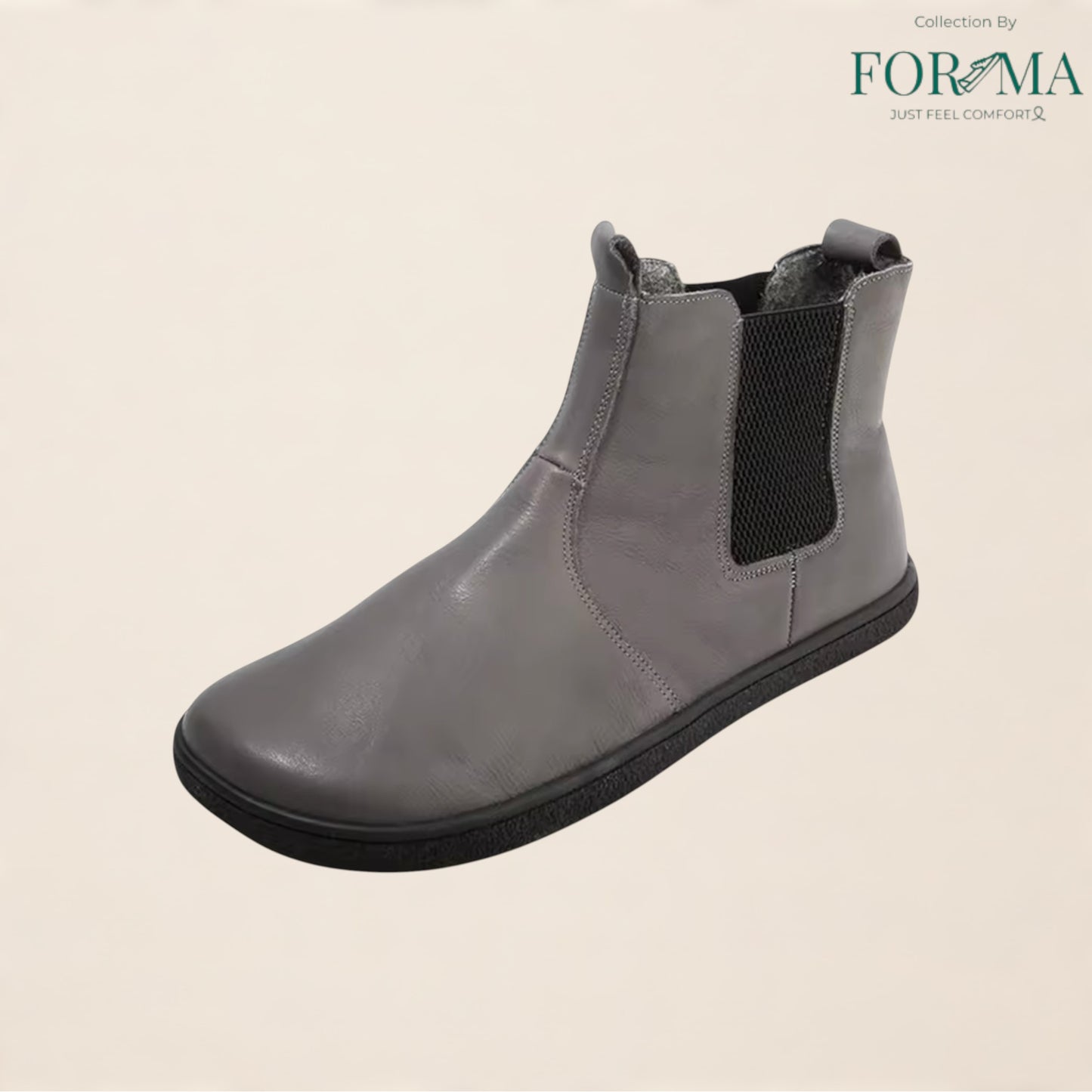 Barefoot Leather Boots for Men & Women – Zero Drop with Wool Lining - FORMA SHOES
