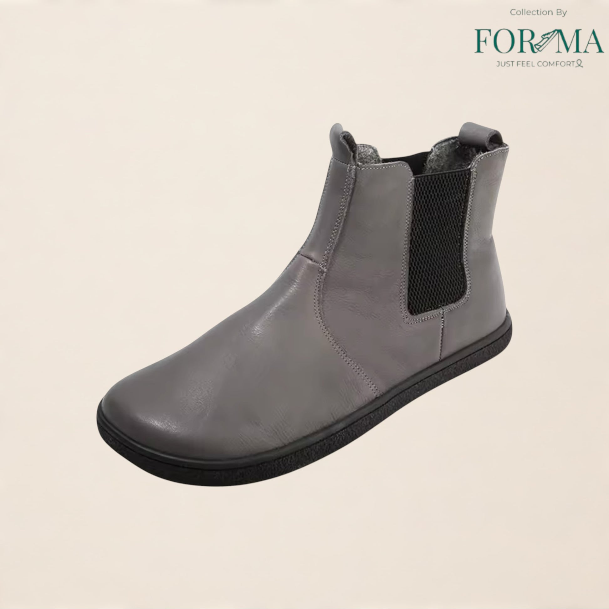Barefoot Leather Boots for Men & Women – Zero Drop with Wool Lining - FORMA SHOES