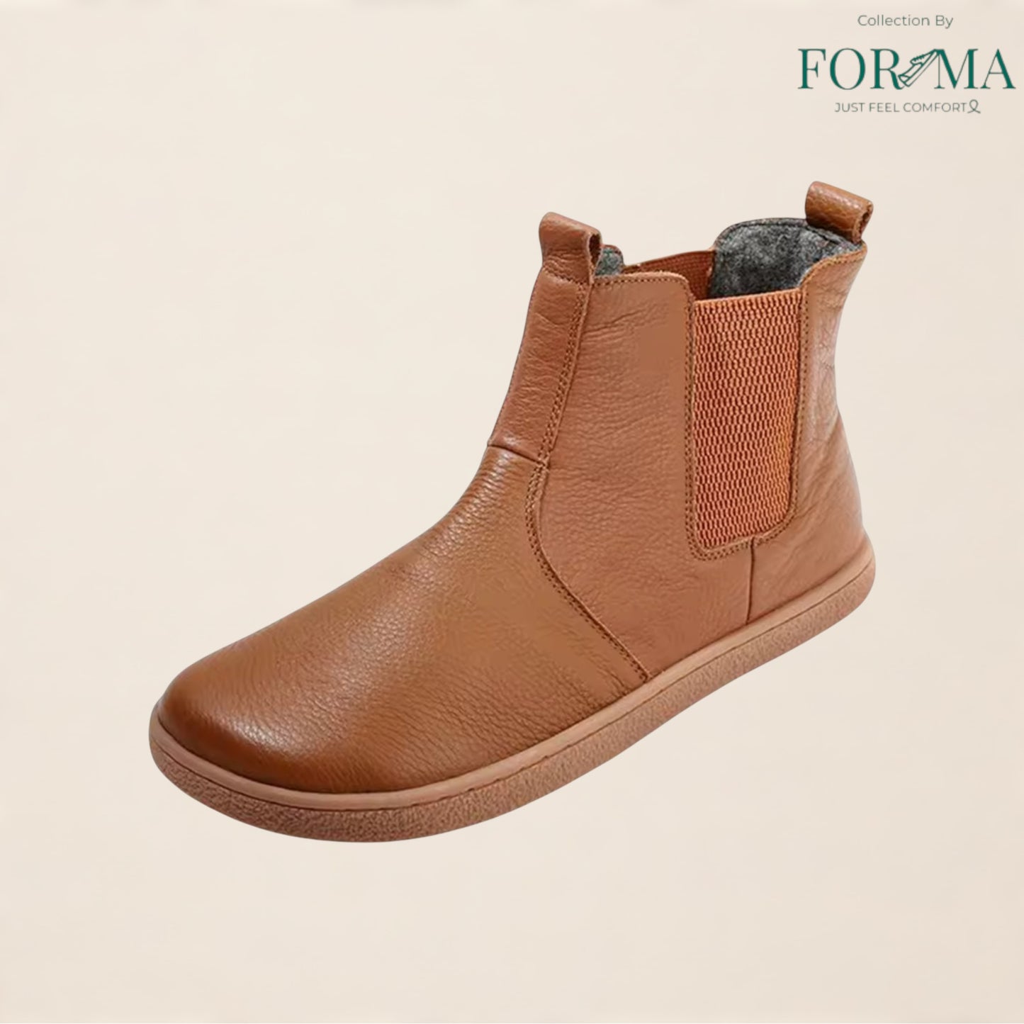 Barefoot Leather Boots for Men & Women – Zero Drop with Wool Lining - FORMA SHOES