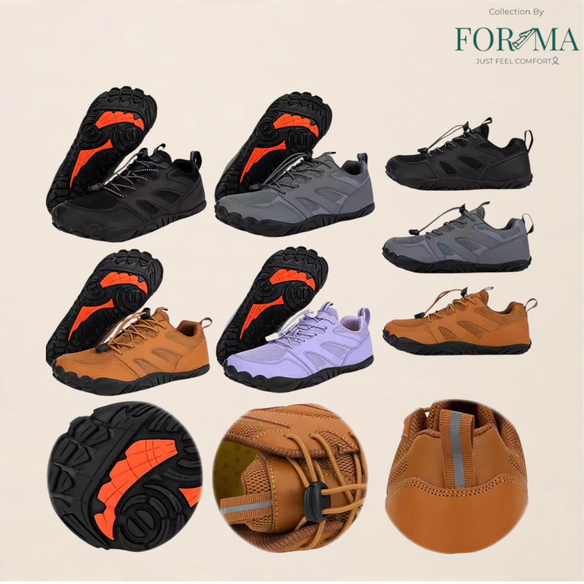Barefoot Water Shoes – Lightweight Non-Slip Aqua Shoes for Beach & Sports - FORMA SHOES