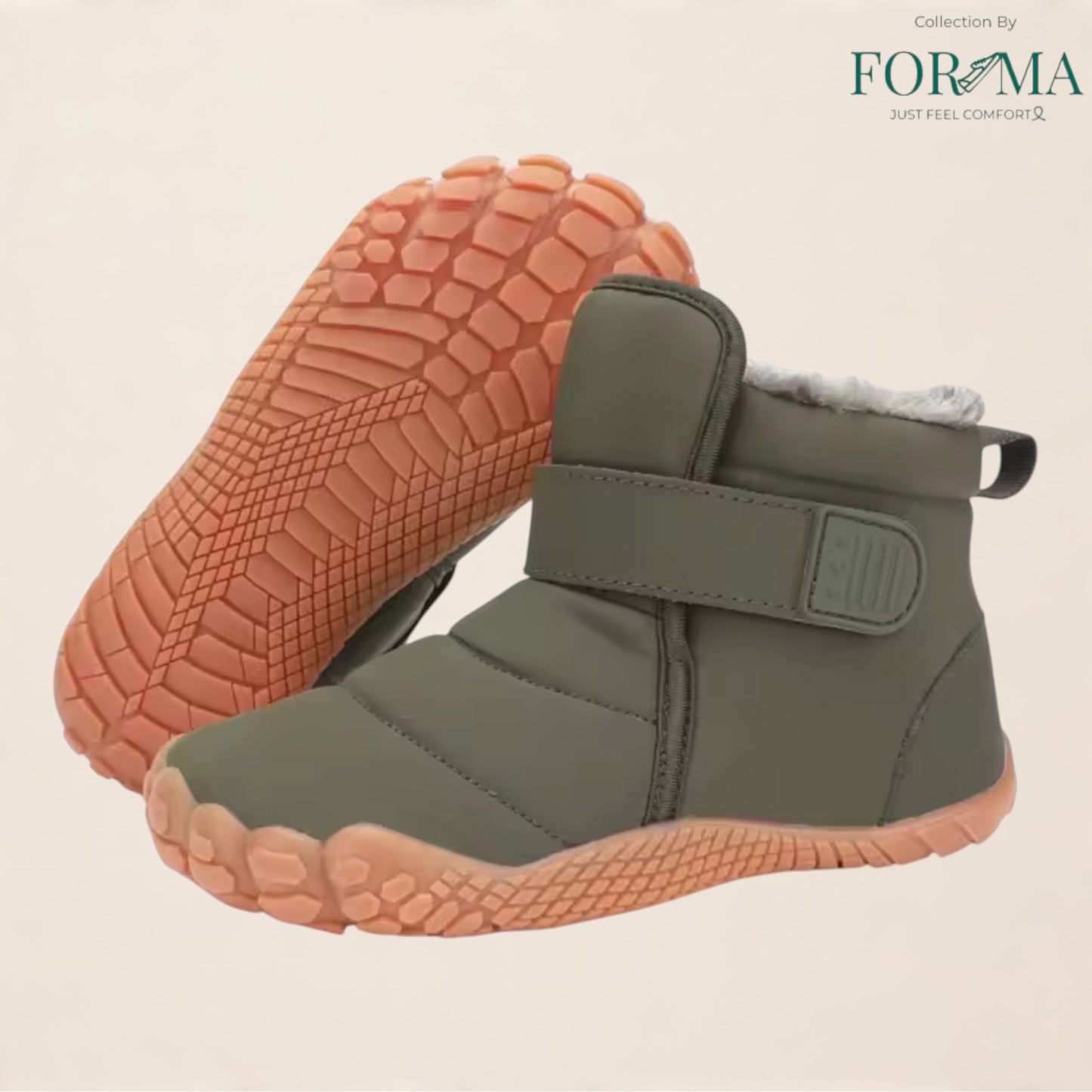 Children Barefoot Snow Boots – Wide Toe Warm Non-Slip Winter Sneakers - FORMA SHOES