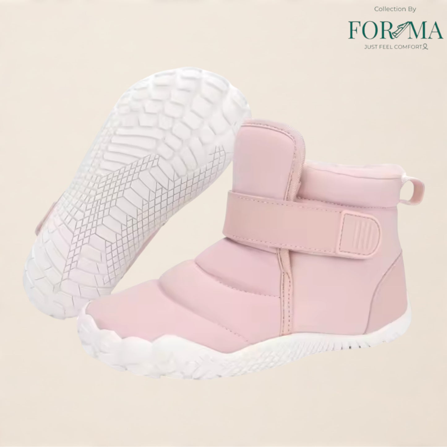Children Barefoot Snow Boots – Wide Toe Warm Non-Slip Winter Sneakers - FORMA SHOES