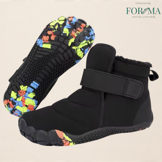 Children Barefoot Snow Boots – Wide Toe Warm Non-Slip Winter Sneakers - FORMA SHOES