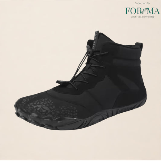 Men’s Winter Barefoot Boots – Zero Drop Ankle Snow Boots with Plush Warm Lining - FORMA SHOES