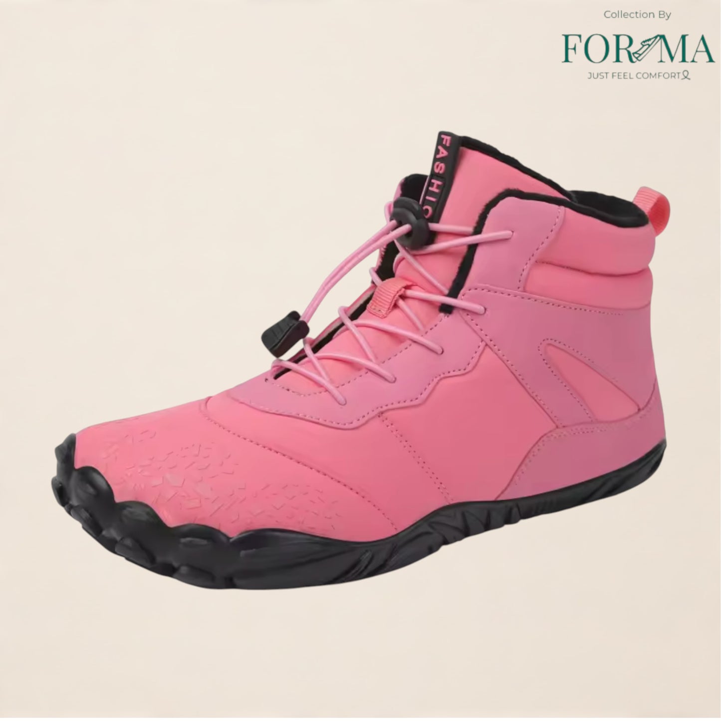 Men’s Winter Barefoot Boots – Zero Drop Ankle Snow Boots with Plush Warm Lining - FORMA SHOES
