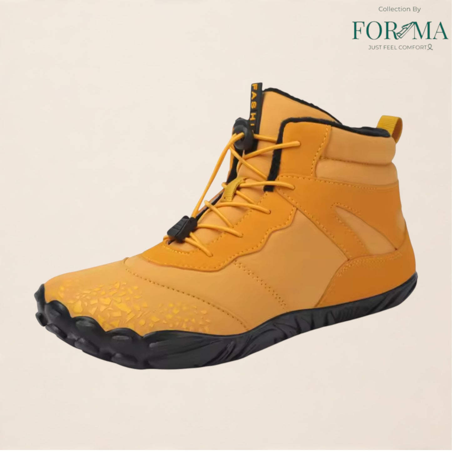 Men’s Winter Barefoot Boots – Zero Drop Ankle Snow Boots with Plush Warm Lining - FORMA SHOES