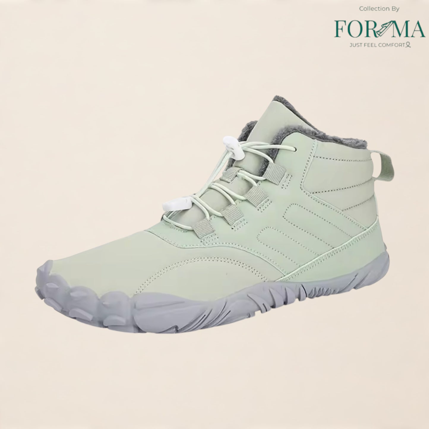 Winter Barefoot Boots – Zero Drop Plush Ankle Snow Boots for Men & Women - FORMA SHOES