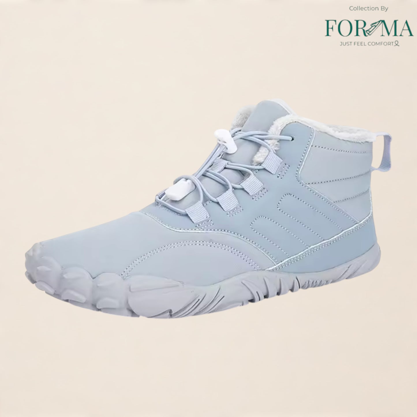 Winter Barefoot Boots – Zero Drop Plush Ankle Snow Boots for Men & Women - FORMA SHOES