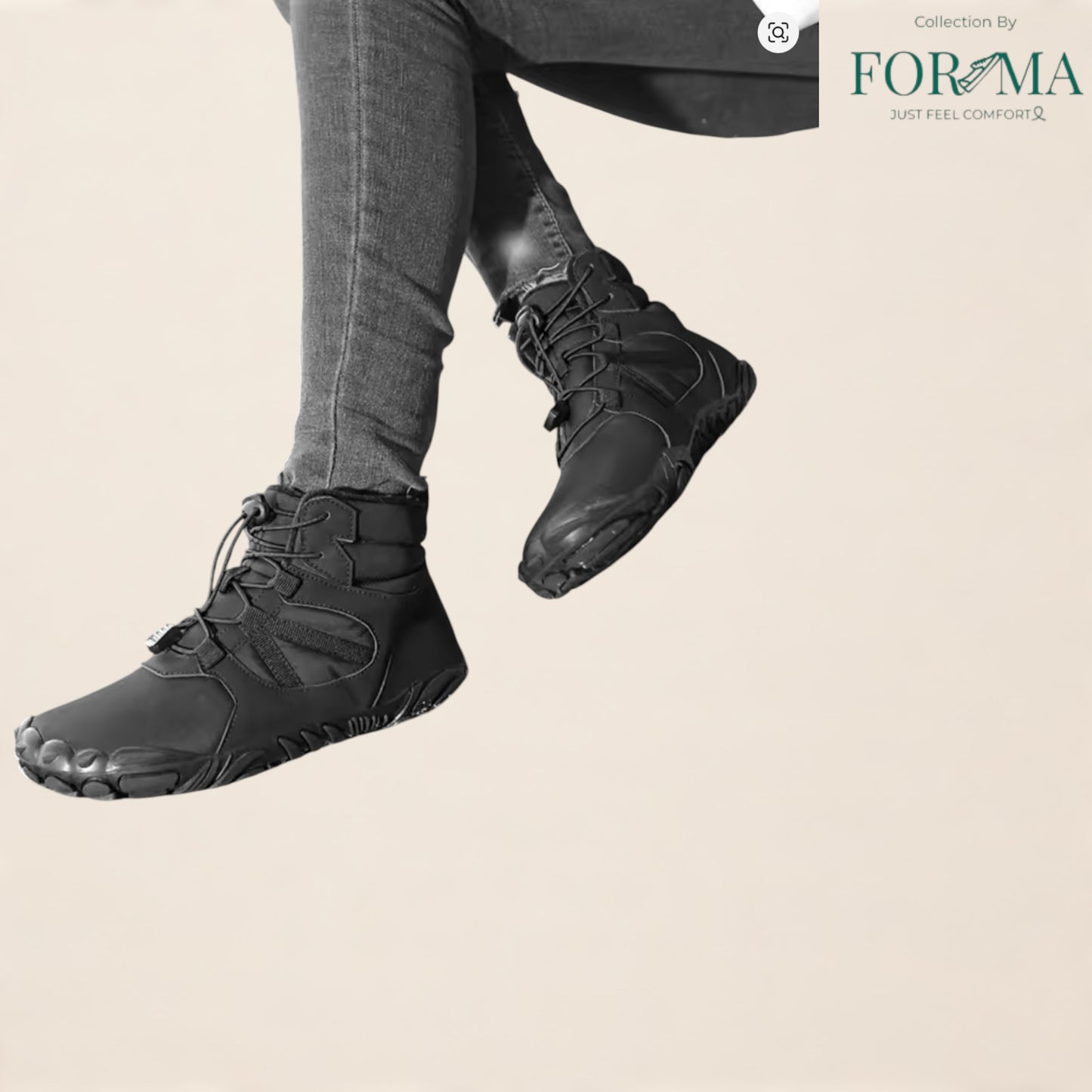 Winter Barefoot Boots – Zero Drop Plush Ankle Snow Boots for Men & Women - FORMA SHOES