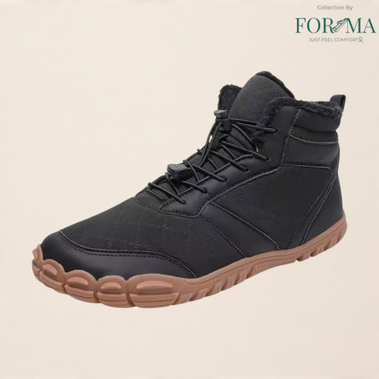Winter Barefoot Boots – Zero Drop Plush Ankle Snow Boots for Men & Women - FORMA SHOES